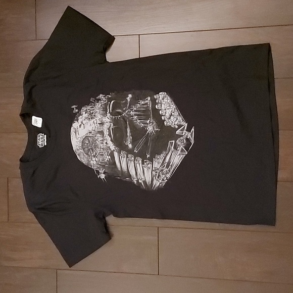 Star Wars Darth Vader Star Ship Collage T-Shirt - Picture 1 of 4